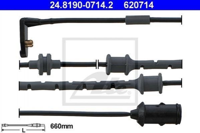 Датчик зносу гальмівних колодок ATE 24819007142 Opel Vectra 6238388, 90497051