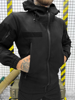 Тактичний костюм SoftShell black розмір S