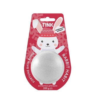 Бомбочка-гейзер Tink для ванн Rabbit Habbit 200 г 4823109406728