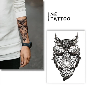 Временные тату "Рассудительная сова" - Ne Tattoo Временные тату "Рассудительная сова" (1шт) (982338-0-2)