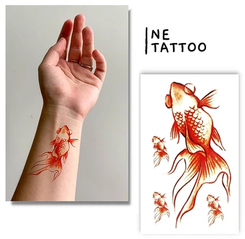 Временное тату "Золотая рыбка" - Ne Tattoo Временное тату "Золотая рыбка" (1шт) (982384-0-2)