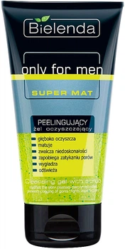 Пилинг-гель для лица Bielenda Only For Man Super Mat Cleansing Gel With Scrub 150g (831229-750881-2)