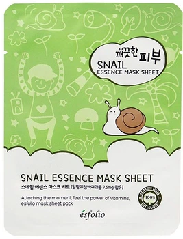 Тканевая маска c улиткой Esfolio Pure Skin Snail Essence Mask Sheet Тканевая маска c улиткой Esfolio Pure Skin Snail Essence Mask Sheet (1шт) (730423-0-2)
