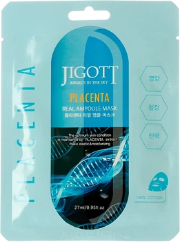 Ампульна маска із фіто-плацентою Jigott Placenta Real Ampoule Mask 27ml (27ml) (856175-860391-2)