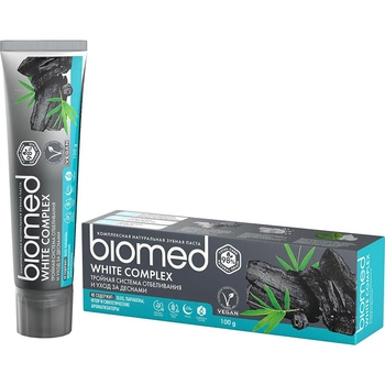 Відбілювальна зубна паста Biomed Charcoal 100 г (7640168930424)