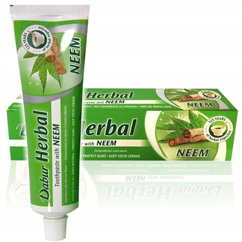 Зубна паста для профілактики та лікування ясен Dabur Herbal Neem 100 мл (5022496101325)