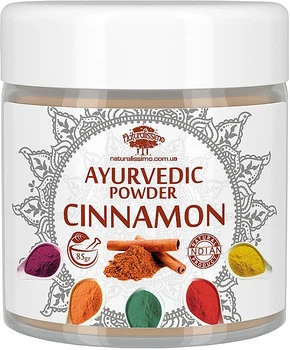 Аюрведическая пудра "Корица" - Naturalissimo Ayurvedic Powder Cinnamon 85g (856834-31106111)