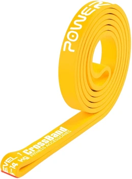 Резиновая петля для тренировок PowerPlay 4115 Level 1 5-14 кг Желтая (PP_4115_Yellow_(5-14 kg))