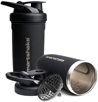 Шейкер спортивный SmartShake Reforce Stainless Steel 30oz/900 мл Black (11150103)
