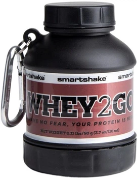 Pojemnik SmartShake Whey2Go Funnel Pillbox 110 ml Black (7350057185612)