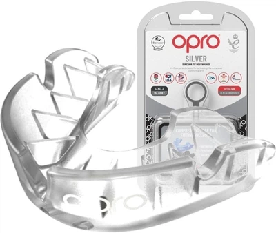 Капа OPRO Silver доросла (вік 11+) Clear (art.102502006) (Silver_Clear)