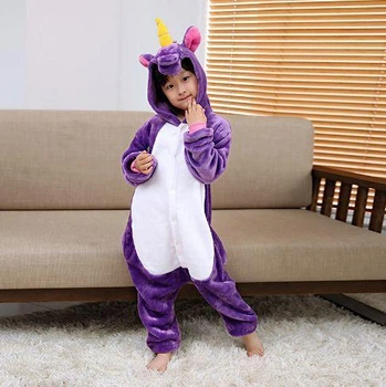 Піжама кігурумі для дітей хлопчиків і дівчаток, комбінезон My little pony фіолетовий на зріст 120 см. Kigurumi 120 ( 115-125 см), Білий