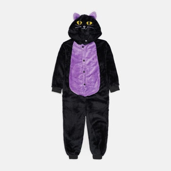 Дитячий кігурумі-кішка для дівчинки KidsMIX B22 100 см Чорний (ROZ6501102067)