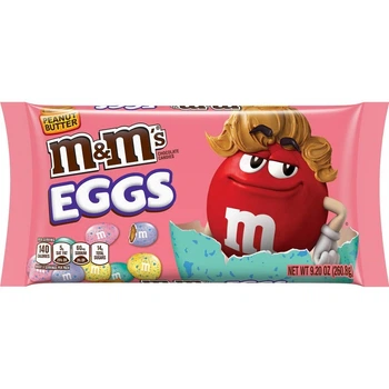 Драже M&M's сочетание молочного шоколада и арахисовой пасты Eggs Peanut Butter 260.2 г