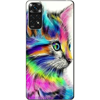 Чехол силиконовый бампер Candy для Xiaomi Redmi Note 11S / Note 11 с рисунком Акварельный кот