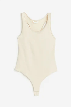 Боди H&M L светло бежевый 22111164793