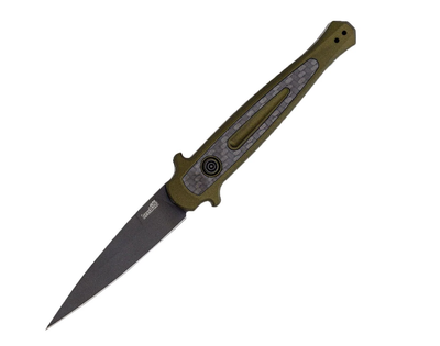 Складаний Пружинний Ніж Kershaw Launch 8 Auto Stiletto Олива 7150OLBLK