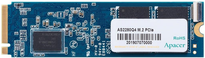 Dysk SSD Apacer AS2280Q4 500GB NVMe M.2 2280 PCIe 4.0 x4 3D NAND TLC (AP500GAS2280Q4-1)