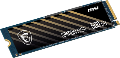 SSD диск MSI Spatium M450 500GB NVMe M.2 PCIe 4.0 TLC 3D NAND (S78-440K190-P83)