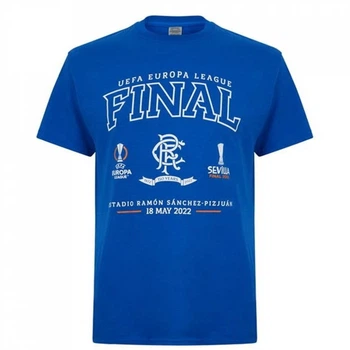Футболка Castore Rangers Europa League Final T-Shirt Blue, L (48) (11864836)