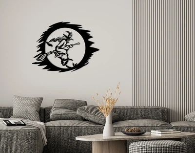Декоративне панно на стіну з дерева Upwood Decor Відьма Хелловін Witch Halloween 50 х 66.5 см black