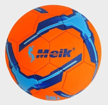 Мяч футбольный Meik Football Size №5 420 грамм PU Orange/Blue (C44437/02)