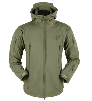 Зимова тактична куртка Eagle Soft Shell WJ-17 із флісом Green Olive 4XL