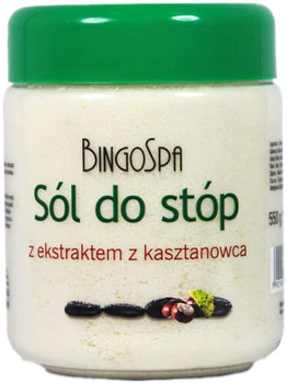 Сіль для ванни ніг Bingospa Salt For Feet Prone To Perspiration з екстрактом каштану 550 г (5901842001307)