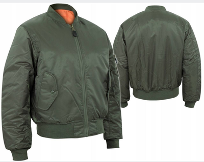 Куртка двухсторонняя Mil-Tec с удобными карманами из водонепроницаемой ткани для экстремальных условий Оливковый