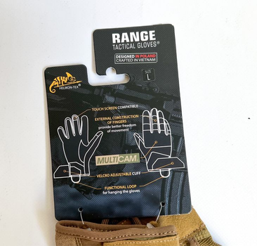 Перчатки Helikon-Tex range taktical gloves Камуфляж