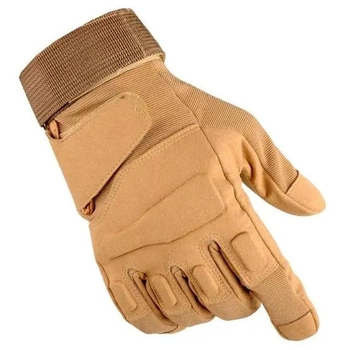 Перчатки защитные полнопалые на липучке FQ16S003 Песочный L (Kali)