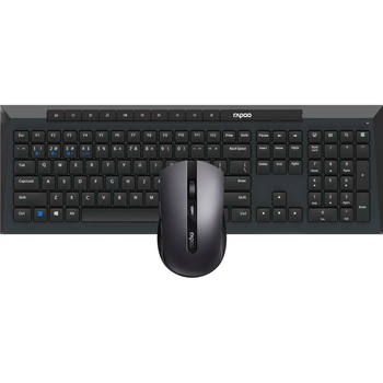 Комплект беспроводной Rapoo 8210M Black Bluetooth+Wireless