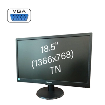 Монітор Philips 193v5L / 18.5" (1366х768) TN / 1x VGA б/в