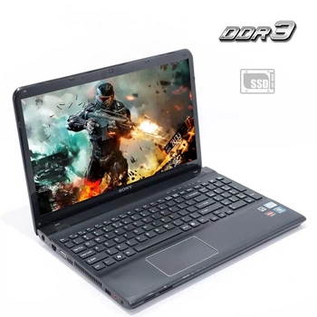 Ноутбук Sony Vaio SVE151C11M / 15.6" (1366x768) TN / Intel Pentium B960 (2 ядра по 2.2 GHz) / 4 GB DDR3 / 120 GB SSD / Radeon HD 7550M Graphics / АКБ не держит б/у