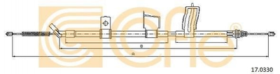 Трос ручника COFLE 170330 Nissan X-Trail 36530JG00A