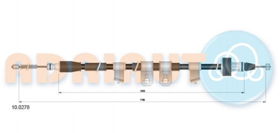 Трос ручника ADRIAUTO 10.0278 Hyundai IX35; KIA Sportage 597602Y500