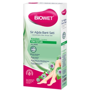 Восковые полоски Biowet для депиляции всех типов кожи 41 шт.