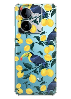 Прозорий силіконовий чохол iSwag для Huawei Honor Play 8T з малюнком - Тукани та лимони (ISHHP50P35)