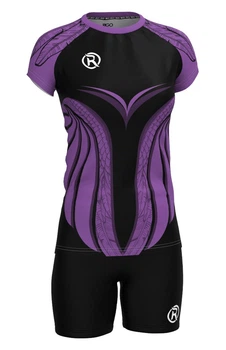 Форма волейбольна жіноча RIGO GRIFFIN Black-Violet 2XL