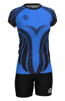 Форма волейбольна жіноча RIGO GRIFFIN Black-Blue 2XL
