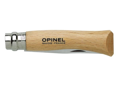 Ніж розкладний 77мм, бук Opinel Inox Natural blister 07 000654