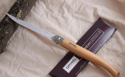 Філейний ніж 145мм, бук Opinel Inox Slim Beechwood N15 000519