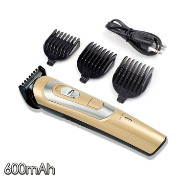 Машинка для стрижки Geemy GM-6112 Бронзовая машинка для бороды, триммер для тела на аккумуляторе (1010110-Bronze)