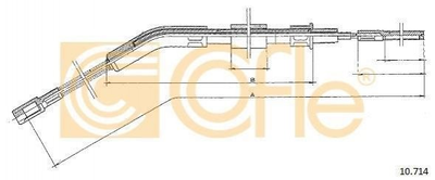 Трос ручника COFLE 10714 113609721F