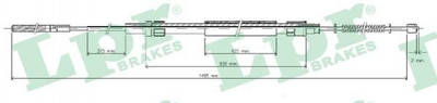 Трос ручника LPR C0939B Volkswagen Vento, Golf 1H0609721, 1HM609721