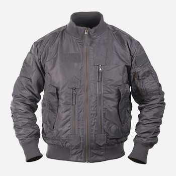 Куртка тактическая мужская MIL-TEC US Tactical Flight Jacket 10404608 3XL 1332 Urban grey (2000980619153)