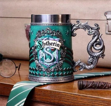 Кухоль Гаррі Поттер, пивний келих Слизерин 3D чашка Harry Potter Slytherin 500 мл