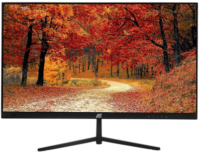 Монітор 23.8' 2E D2421B, Black, WLED, IPS, 1920x1080 (16:9), 5 мс, 75 Гц, 300 кд/м², 1000:1, 178°/178°, VGA/HDMI, VESA 75x75 мм (2E-D2421B-01.UA)