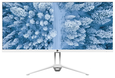 Монітор 25.7' 2E D2621W, White, WLED, IPS, 2560x1080 (21:9), 14 мс, 75 Гц, 300 кд/м², 1000:1, 178°/178°, 3xHDMI/DP, VESA 75x75 мм (2E-D2621W-01.UA)