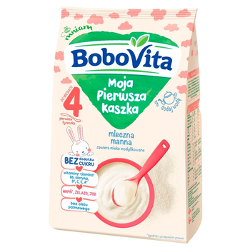 Моя перша каша Bobovita молочна манна з 4міс. (50909)